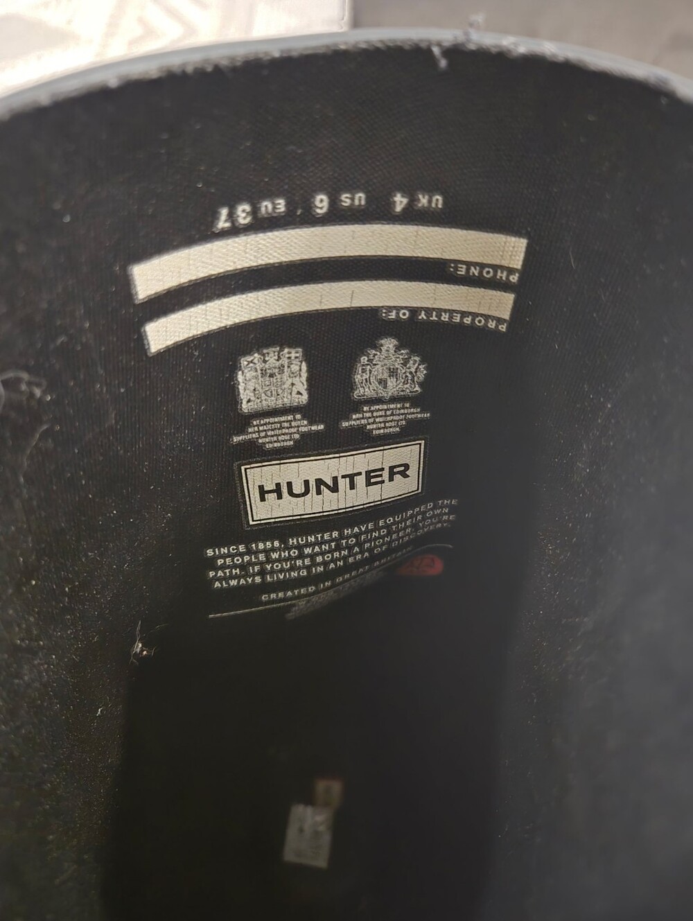 Hunter Matte Black Knee-High Rain Boots - Picture 5 of 6